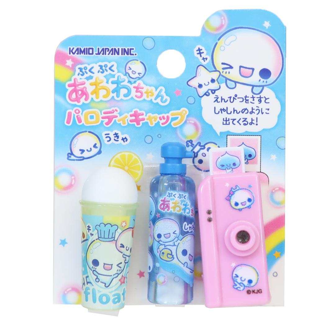 ぷくぷくあわわちゃん えんぴつキャップ パロディ 鉛筆キャップ カミオジャパン