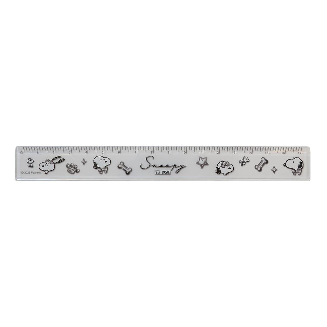 スヌーピー ものさし 17cm スリム 定規 silver mode ピーナッツ カミオジャパン