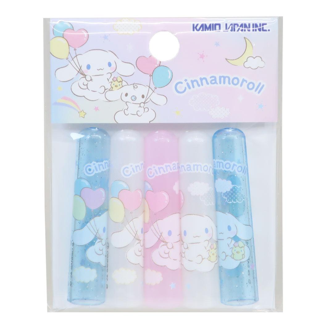 サンリオキャラクターズ 鉛筆キャップ えんぴつカバー5本セット シナモロール/空 Sanrio カミオジャパン