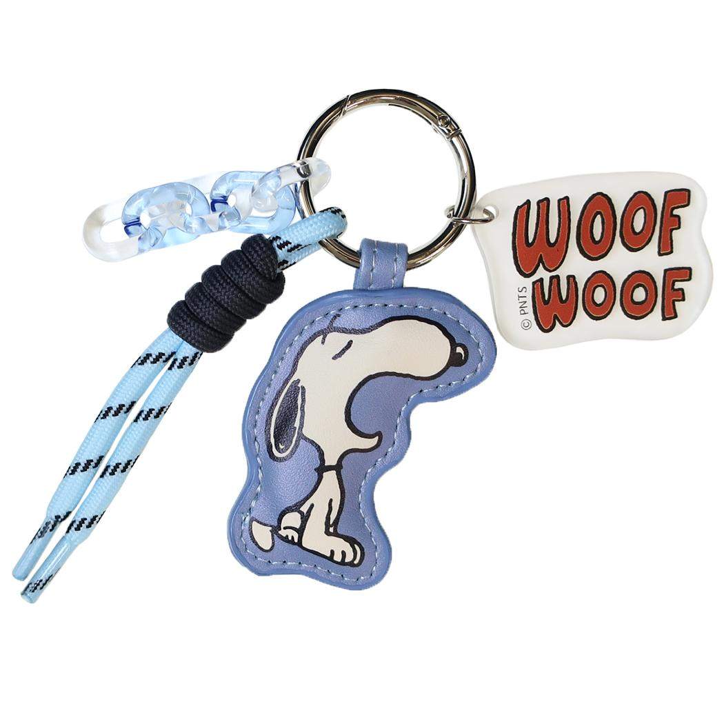 スヌーピー キーホルダー パラコード チャーム スヌーピー WOOF ピーナッツ カミオジャパン