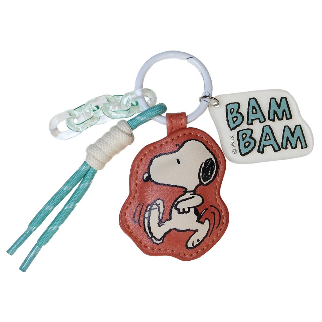 スヌーピー キーホルダー パラコード チャーム スヌーピー BAM ピーナッツ カミオジャパン