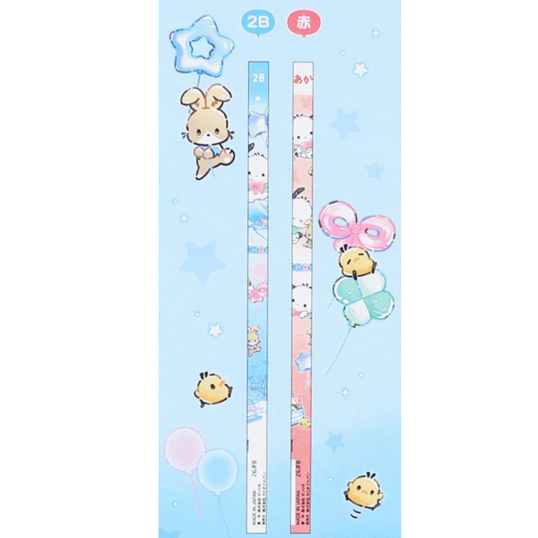 ポチャッコ えんぴつ ダース鉛筆 2Bx11本 赤x1本 ぷかぷか遊園地 サンリオ カミオジャパン