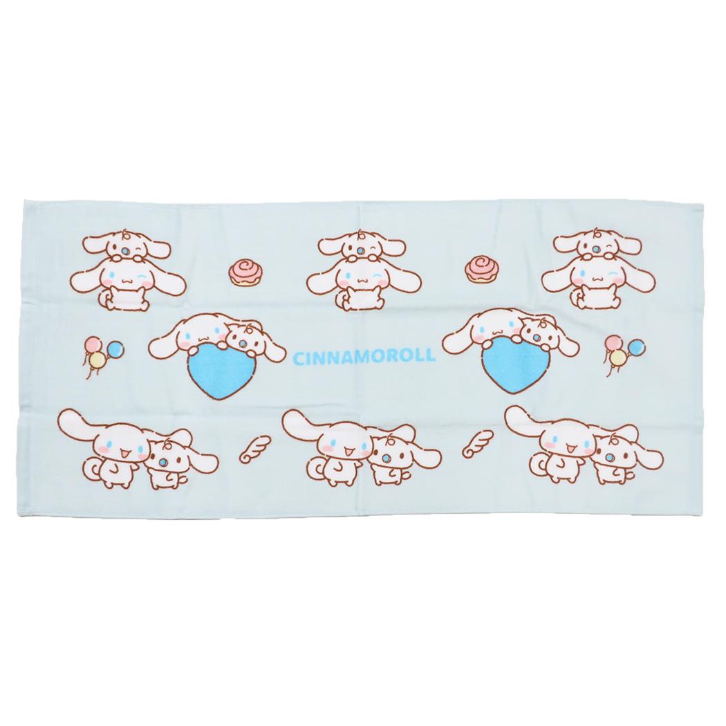 サンリオキャラクターズ フェイスタオル プリントロングタオル シナモロール Sanrio カミオジャパン
