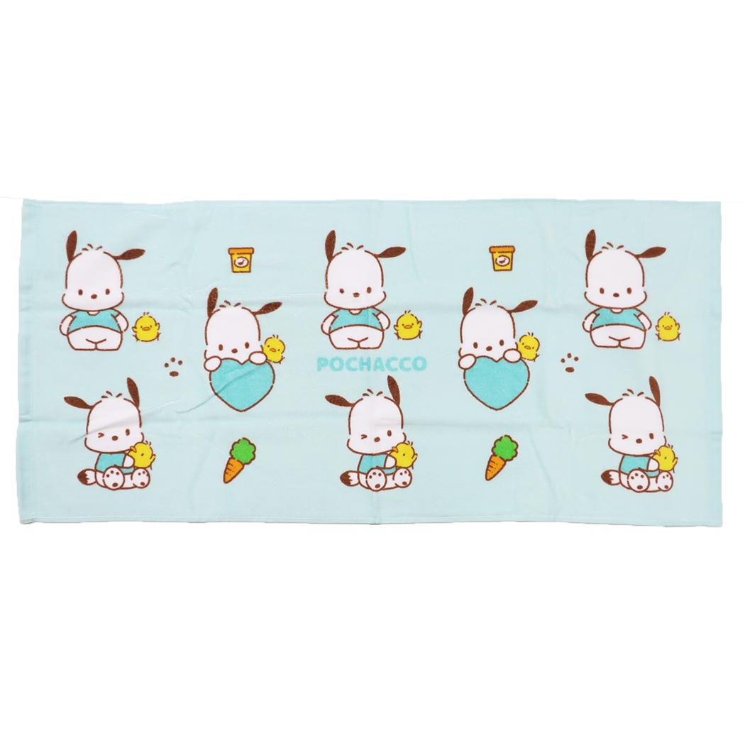 サンリオキャラクターズ フェイスタオル プリントロングタオル ポチャッコ Sanrio カミオジャパン