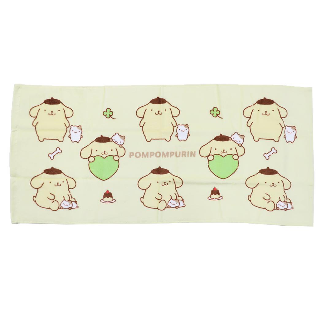 サンリオキャラクターズ フェイスタオル プリントロングタオル ポムポムプリン Sanrio カミオジャパン