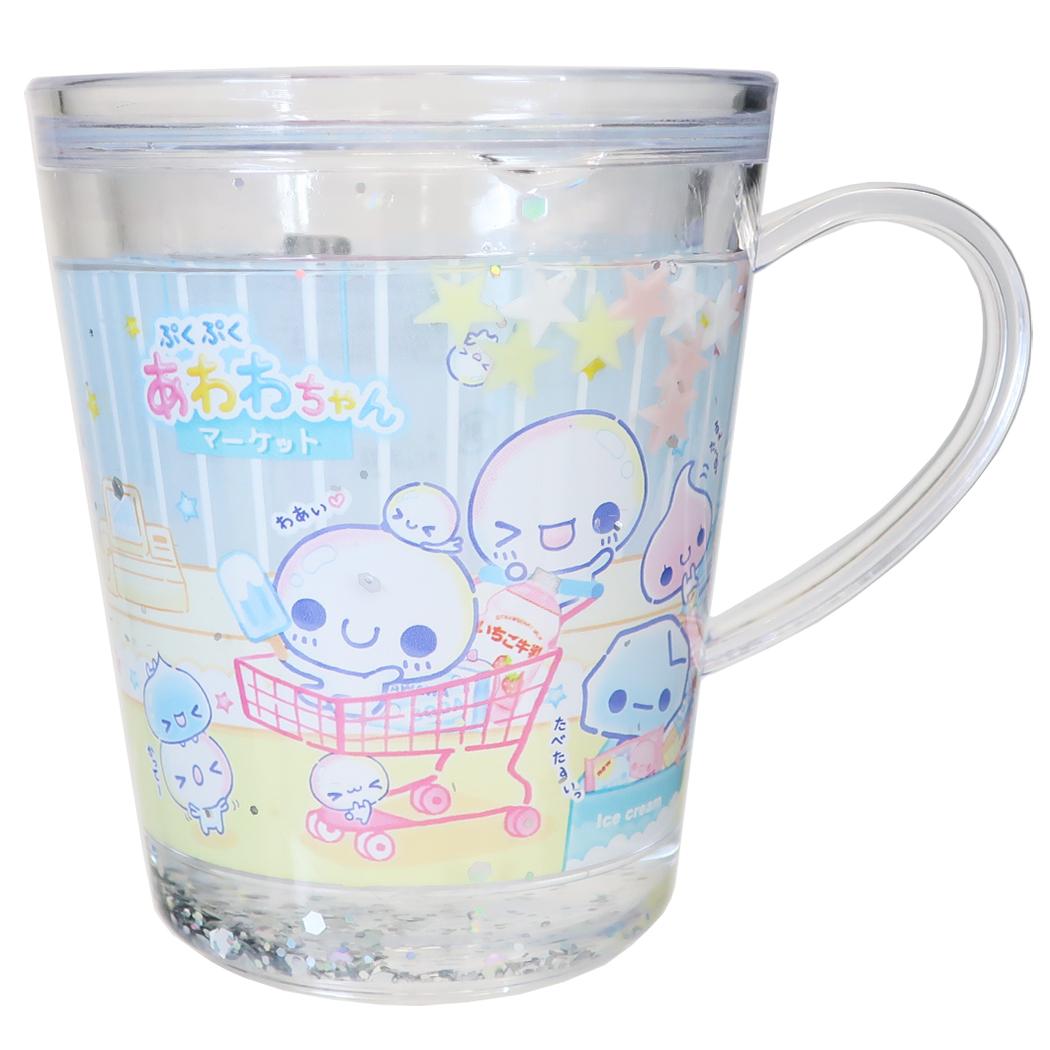ぷくぷくあわわちゃん コップ グリッターカップ マーケット カミオジャパン
