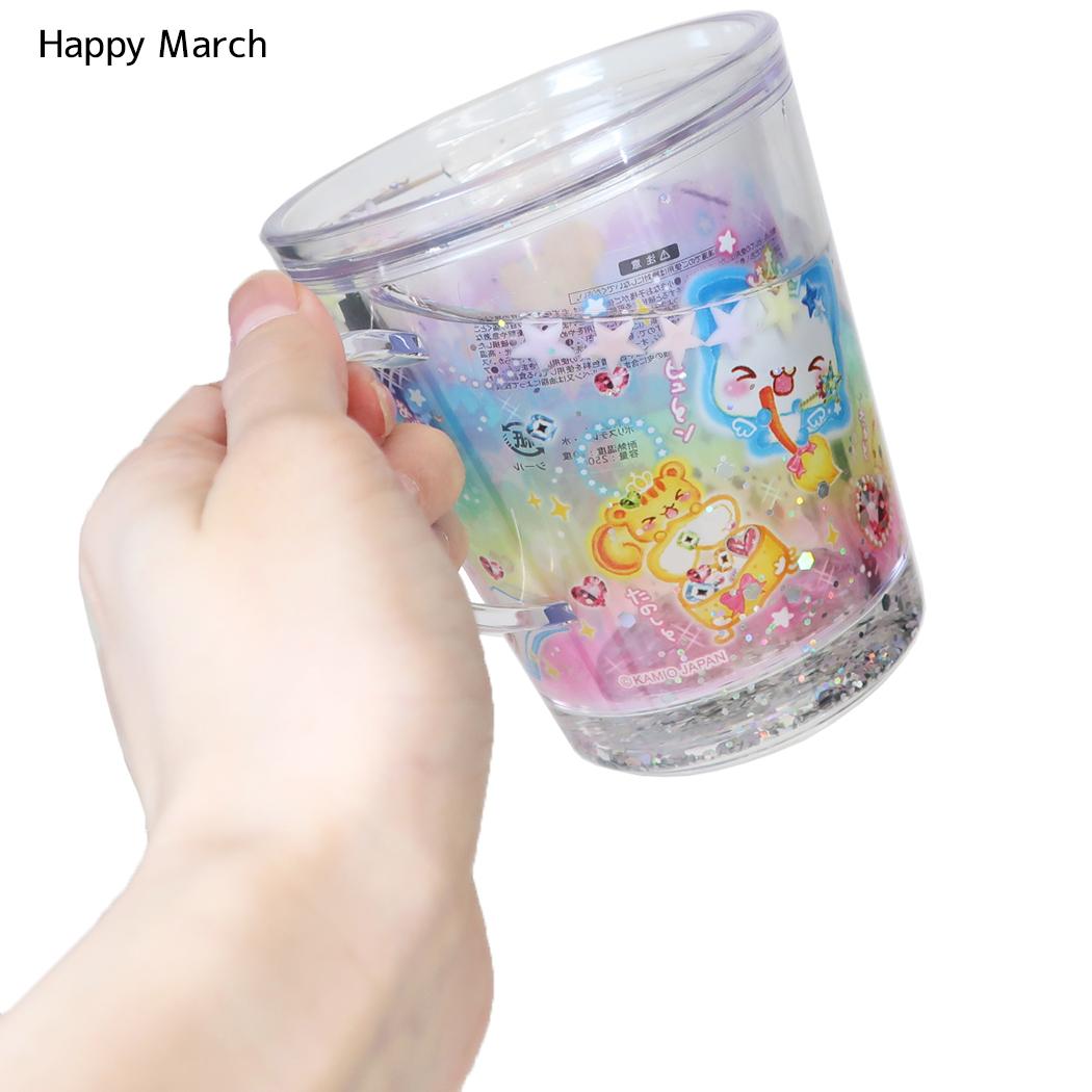 コップ 平成ファンシー グリッターカップ Happy March カミオジャパン