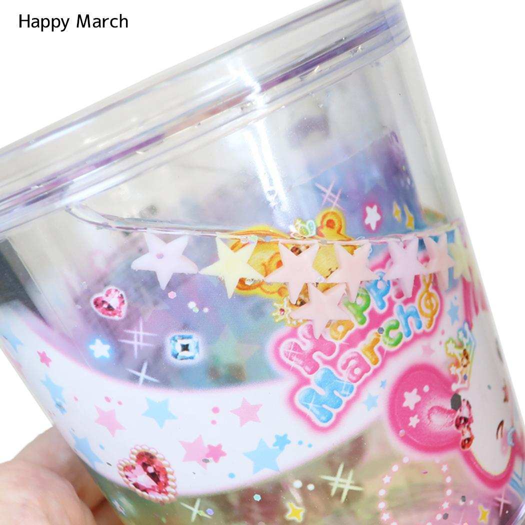コップ 平成ファンシー グリッターカップ Happy March カミオジャパン