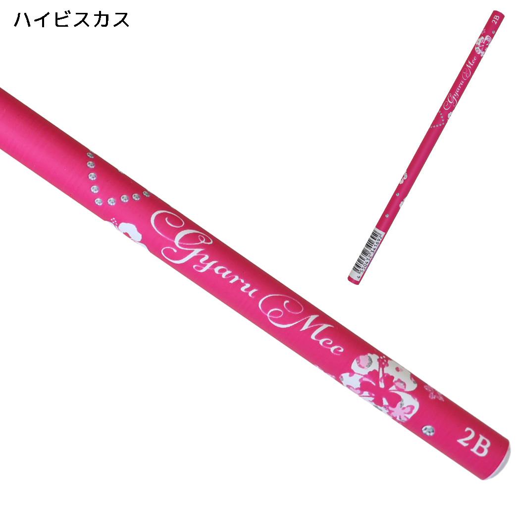 GYARUMEE ギャルミー えんぴつ 鉛筆 2B 丸軸 ハイビスカス カミオジャパン