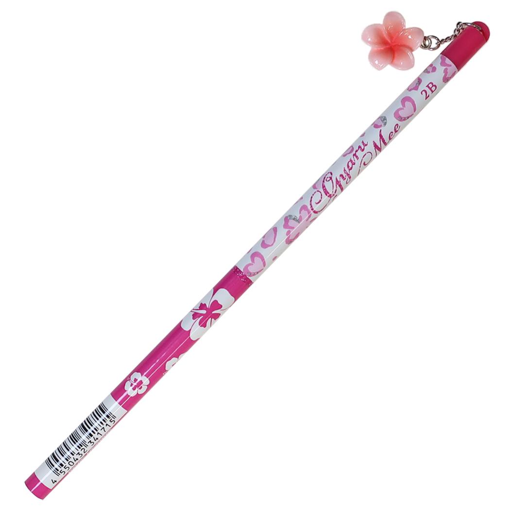 えんぴつ GYARUMEE ハイビスカス チャーム 鉛筆 2B ハイビスカス カミオジャパン