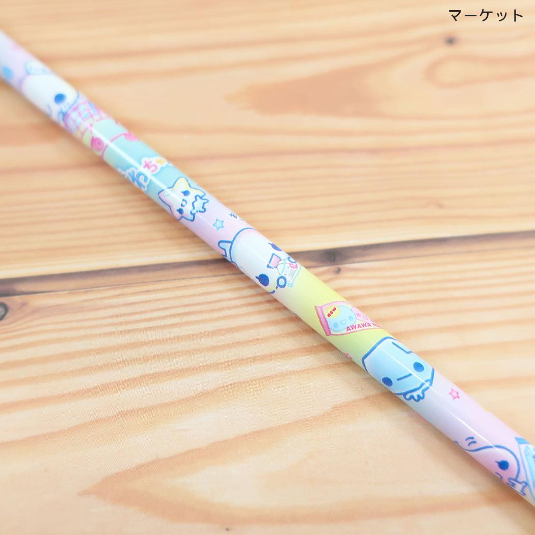 ぷくぷくあわわちゃん 鉛筆 ジャラジェムチャームえんぴつ 2B マーケット カミオジャパン