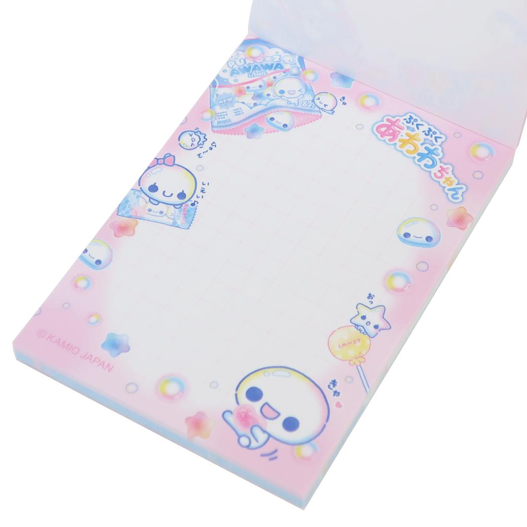 ぷくぷくあわわちゃん メモ帳 ミニメモ パッケージ カミオジャパン