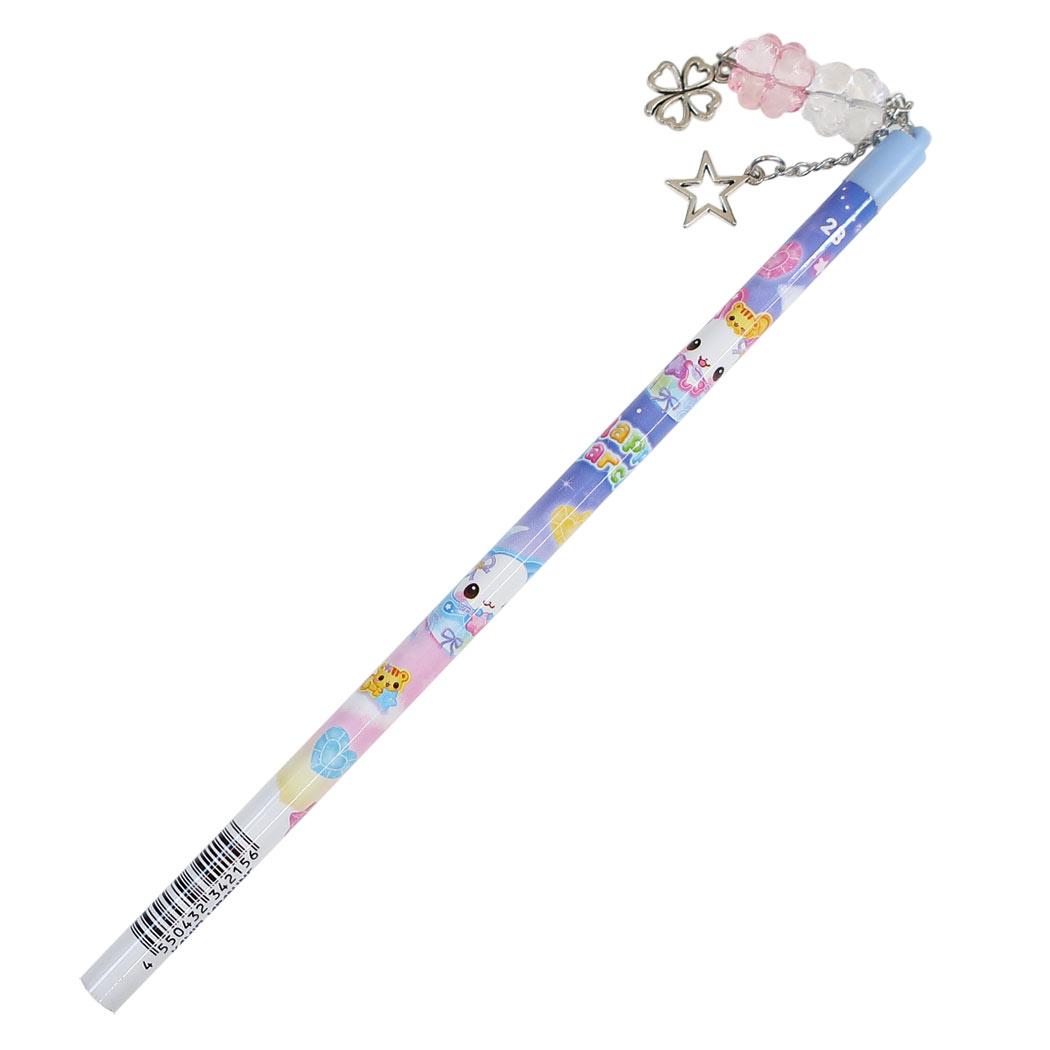 平成ファンシー 鉛筆 ジャラジェムチャームえんぴつ 2B Happy March ムーン カミオジャパン