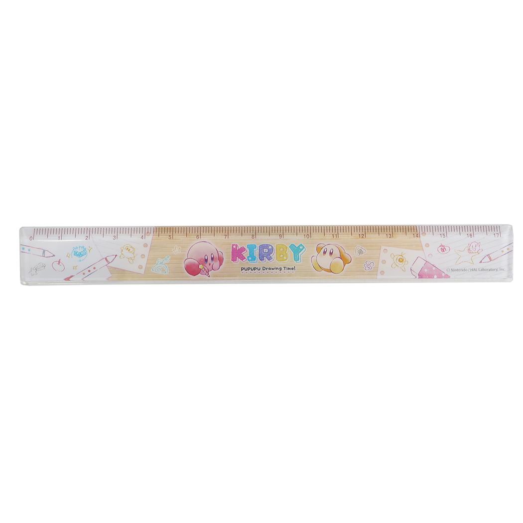 星のカービィ ものさし スリム17cm定規 PUPUPU Drawing Time！ カミオジャパン