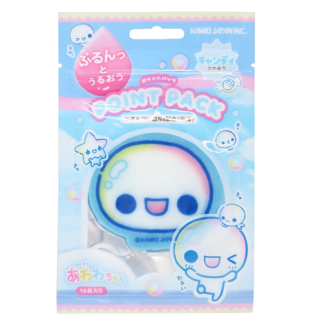 平成ファンシー フェイスパック シート状ポイントパック 10枚入 ぷくぷくあわわちゃん カミオジャパン