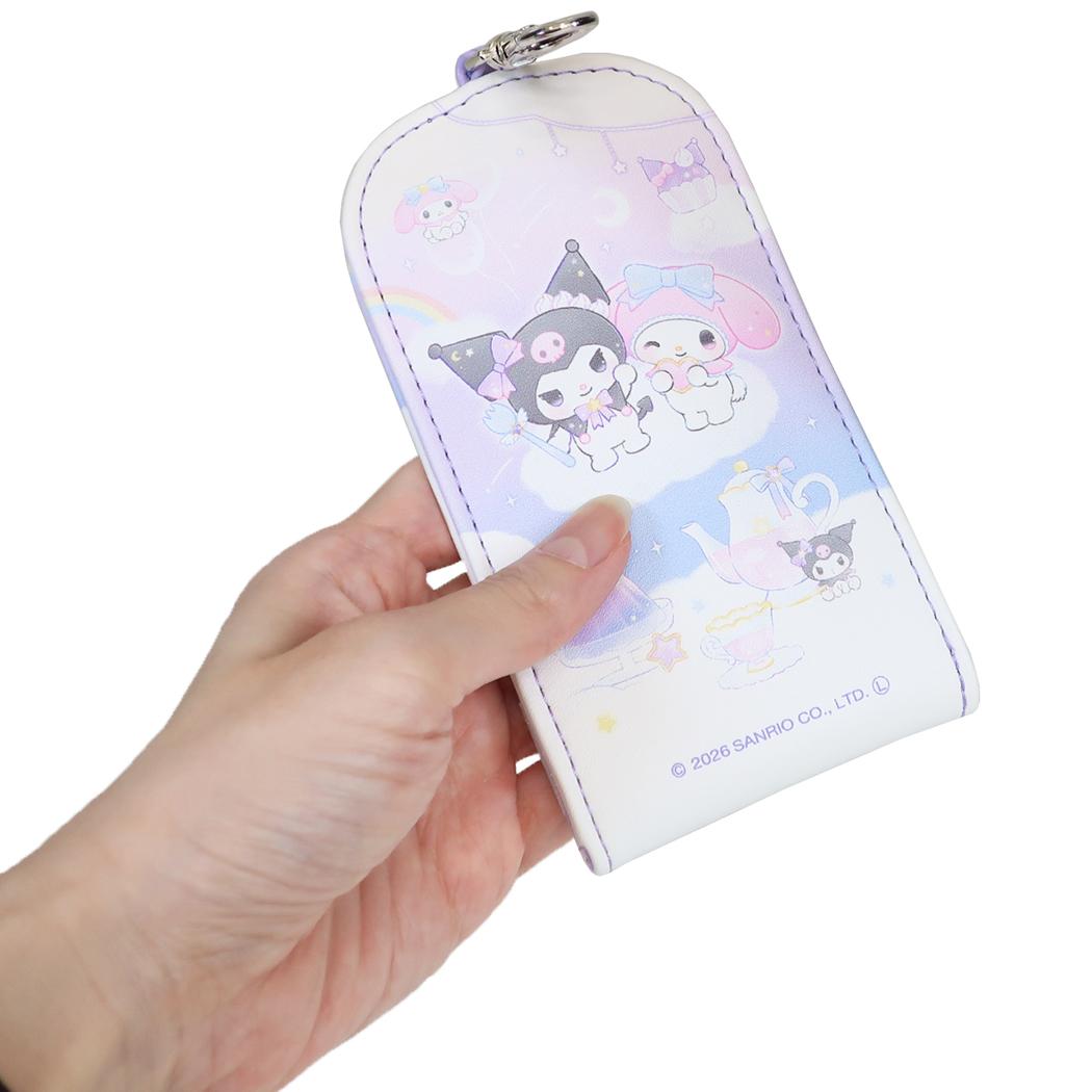 マイメロディ＆クロミ 鍵ケース リール付き キーケース Starry sweets サンリオ カミオジャパン