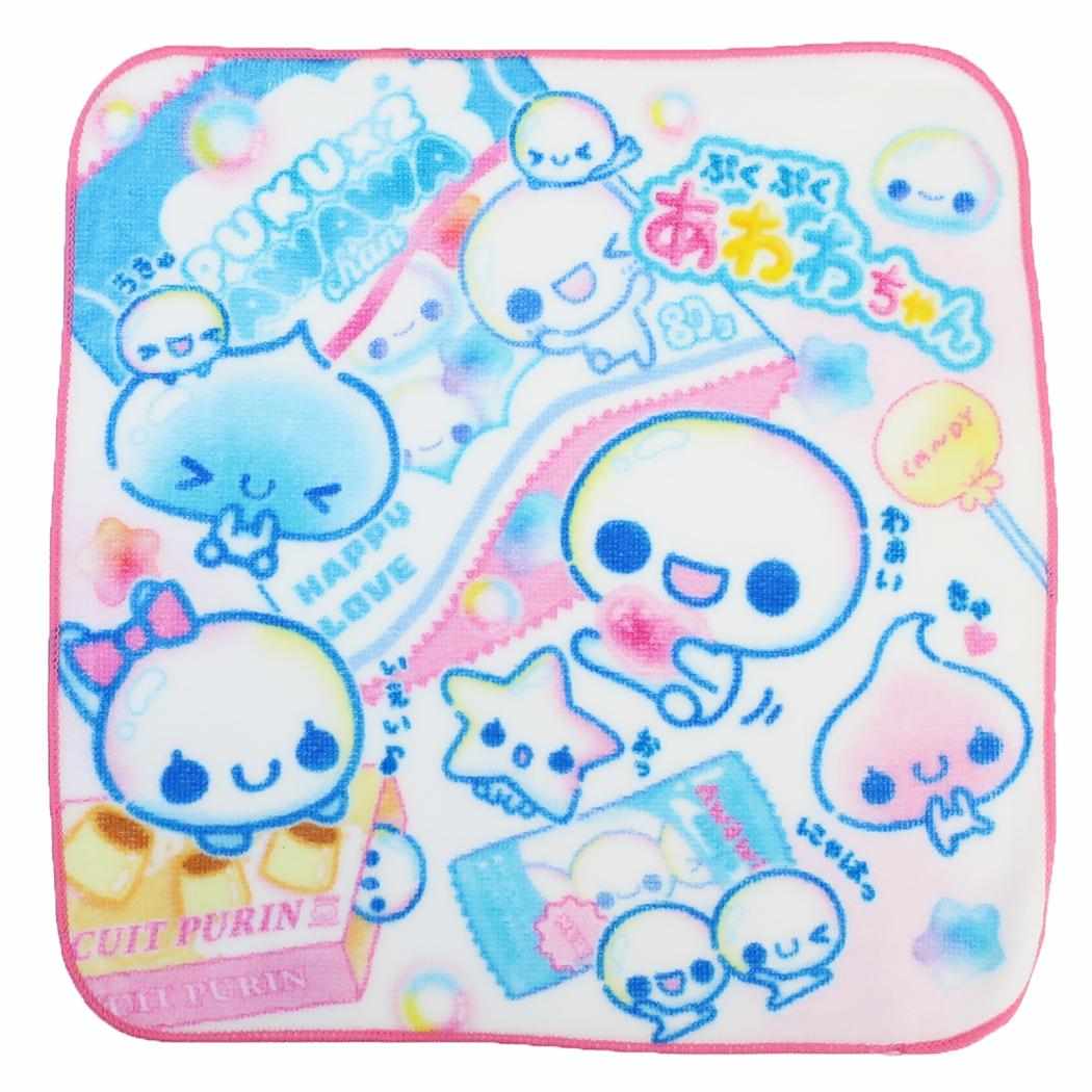 ぷくぷくあわわちゃん ハンカチ ハンドタオル パッケージ カミオジャパン