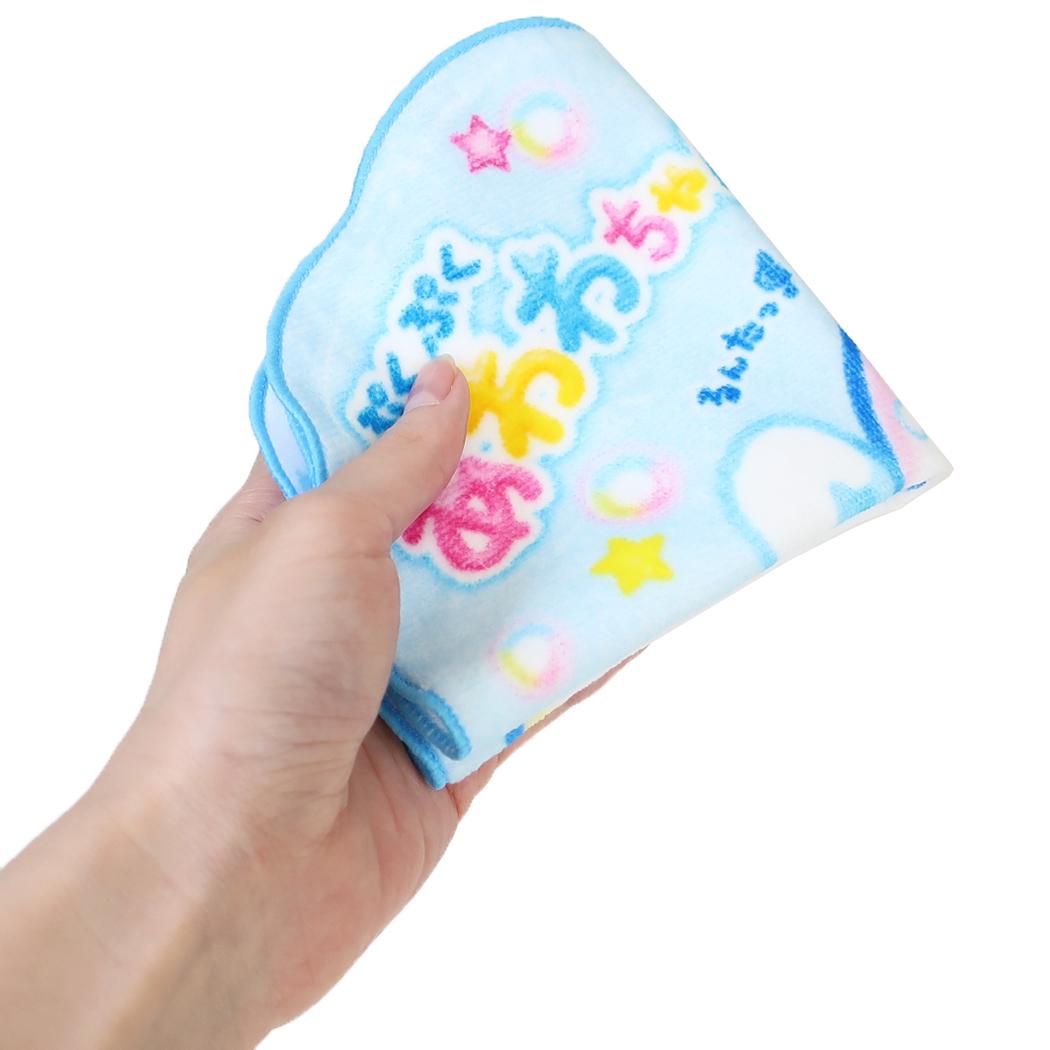 ぷくぷくあわわちゃん ハンカチ ダイカット ハンドタオル マーケット カミオジャパン