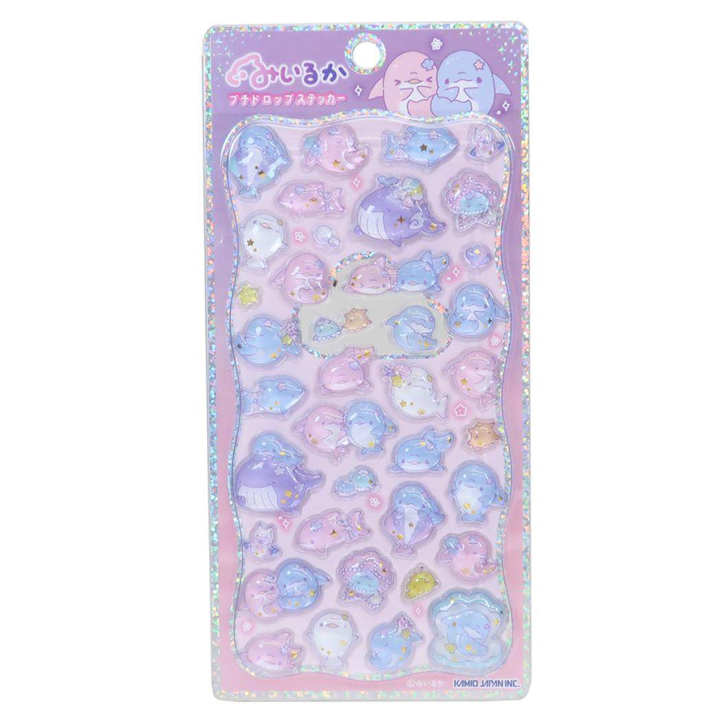 ゆるいるか シールシート プチドロップステッカー パステル カミオジャパン