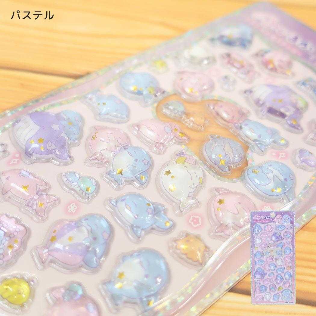 ゆるいるか シールシート プチドロップステッカー パステル カミオジャパン