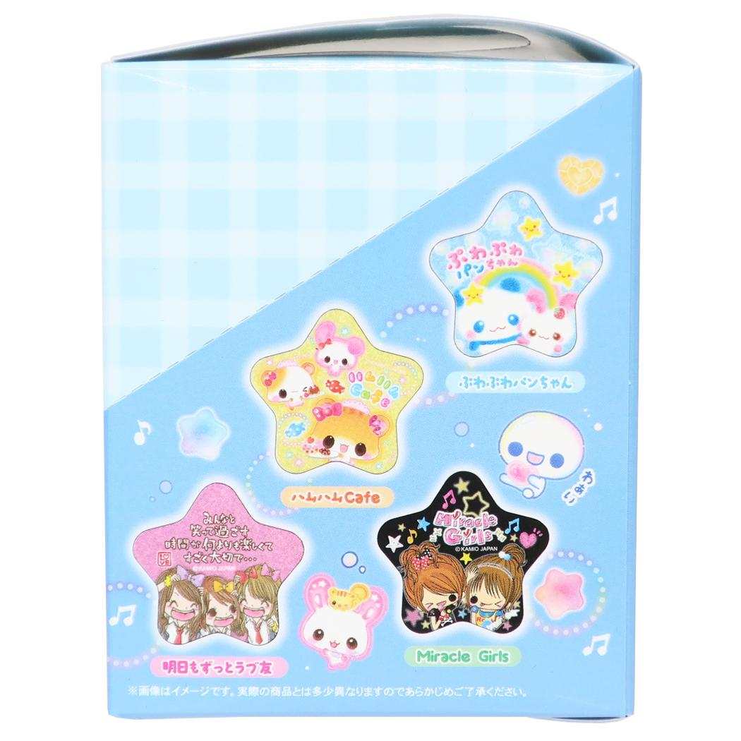カンバッジ 平成ファンシー トレーディング グリッター 星型 缶バッジ 全8種 BOX 8個入セット カミオジャパン