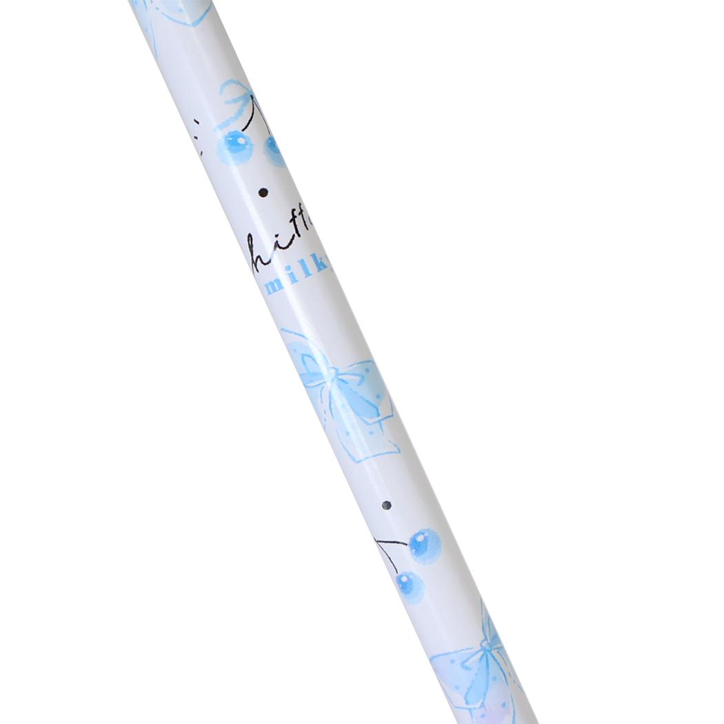 えんぴつ milky blue ドロップチャーム鉛筆2B リボン カミオジャパン