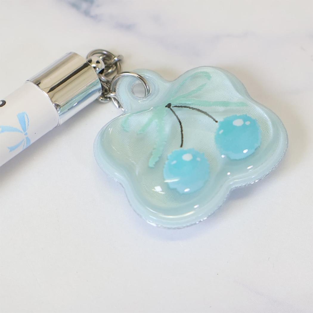 えんぴつ milky blue ドロップチャーム鉛筆2B リボン カミオジャパン