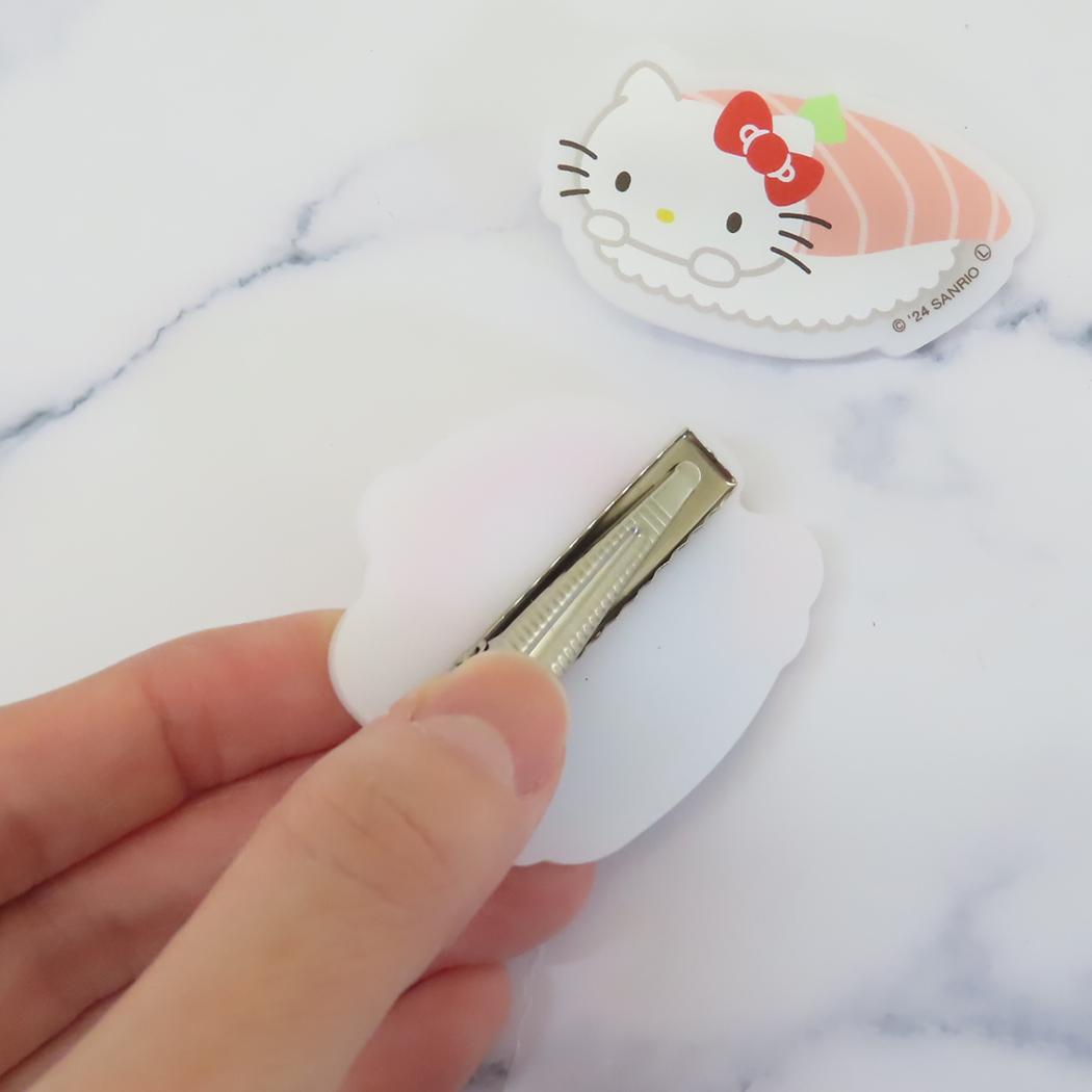 ボンボンドロップシール もじ ハローキティ クール1シートつき ヘアクリップ、キーホルダーセット