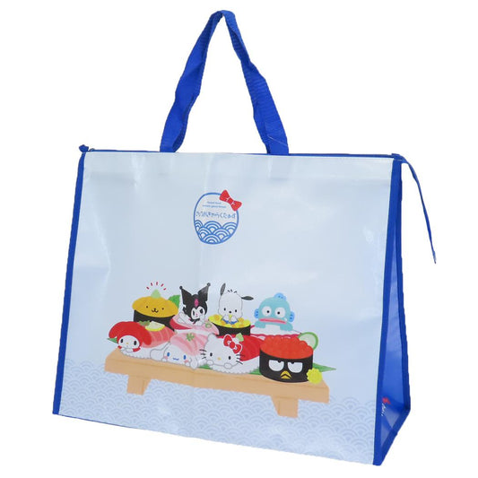 ショッピングバッグ トートバッグ サンリオキャラクターズ 寿司下駄 サンリオ カミオジャパン お買い物かばん メール便可