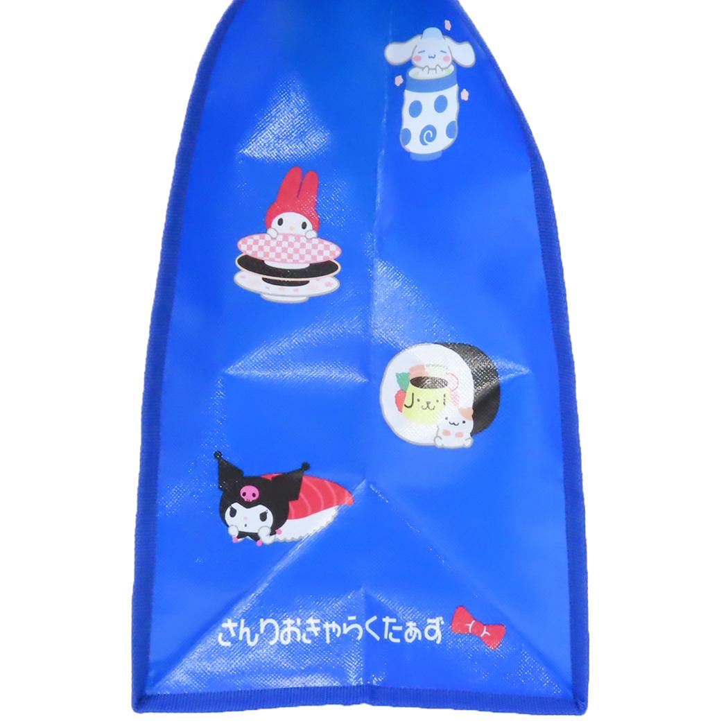 ショッピングバッグ トートバッグ サンリオキャラクターズ 寿司下駄 サンリオ カミオジャパン お買い物かばん メール便可