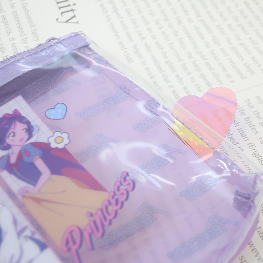 クリアフラットペンポーチ ペンポーチ ディズニープリンセス MANGA PRINCESS ディズニー カミオジャパン 筆箱 新学期準備文具 かわいい