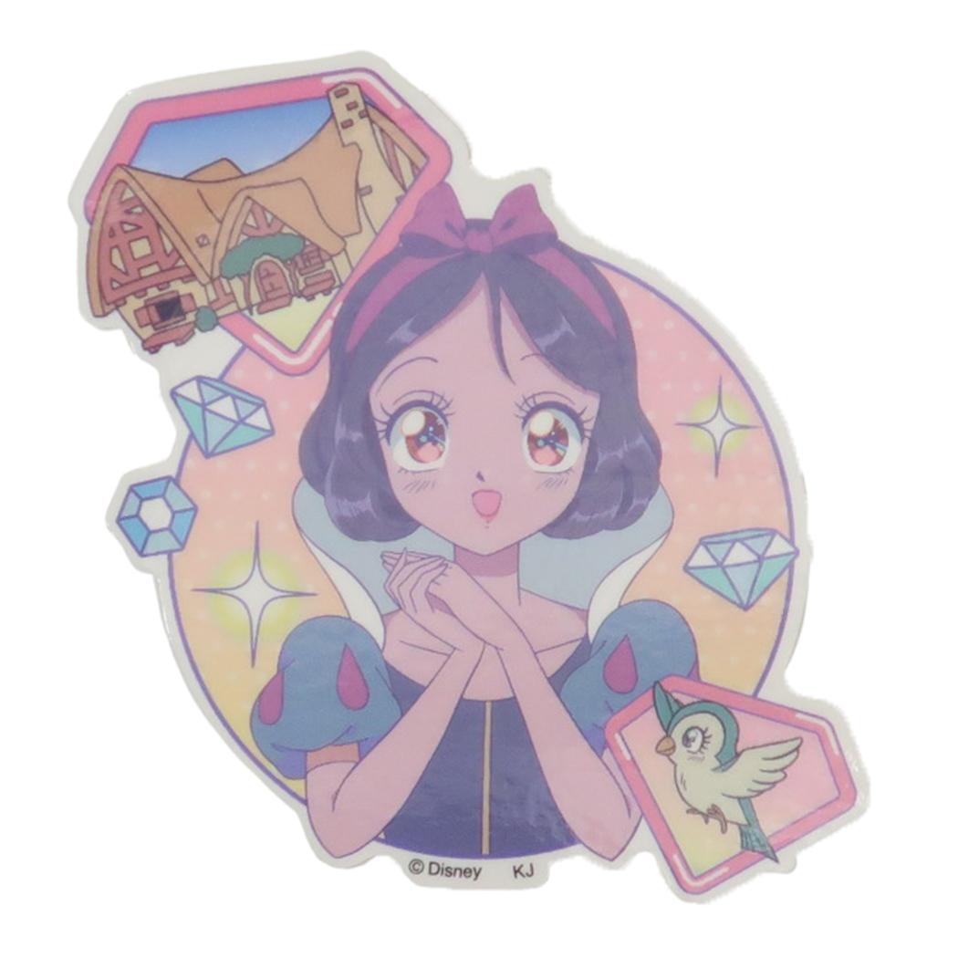 白雪姫 ダイカットシール プリンセスミニデコステッカー MANGA ディズニープリンセス カミオジャパン 耐水耐光 キャラクター グッズ メール便可 シネマコレクション