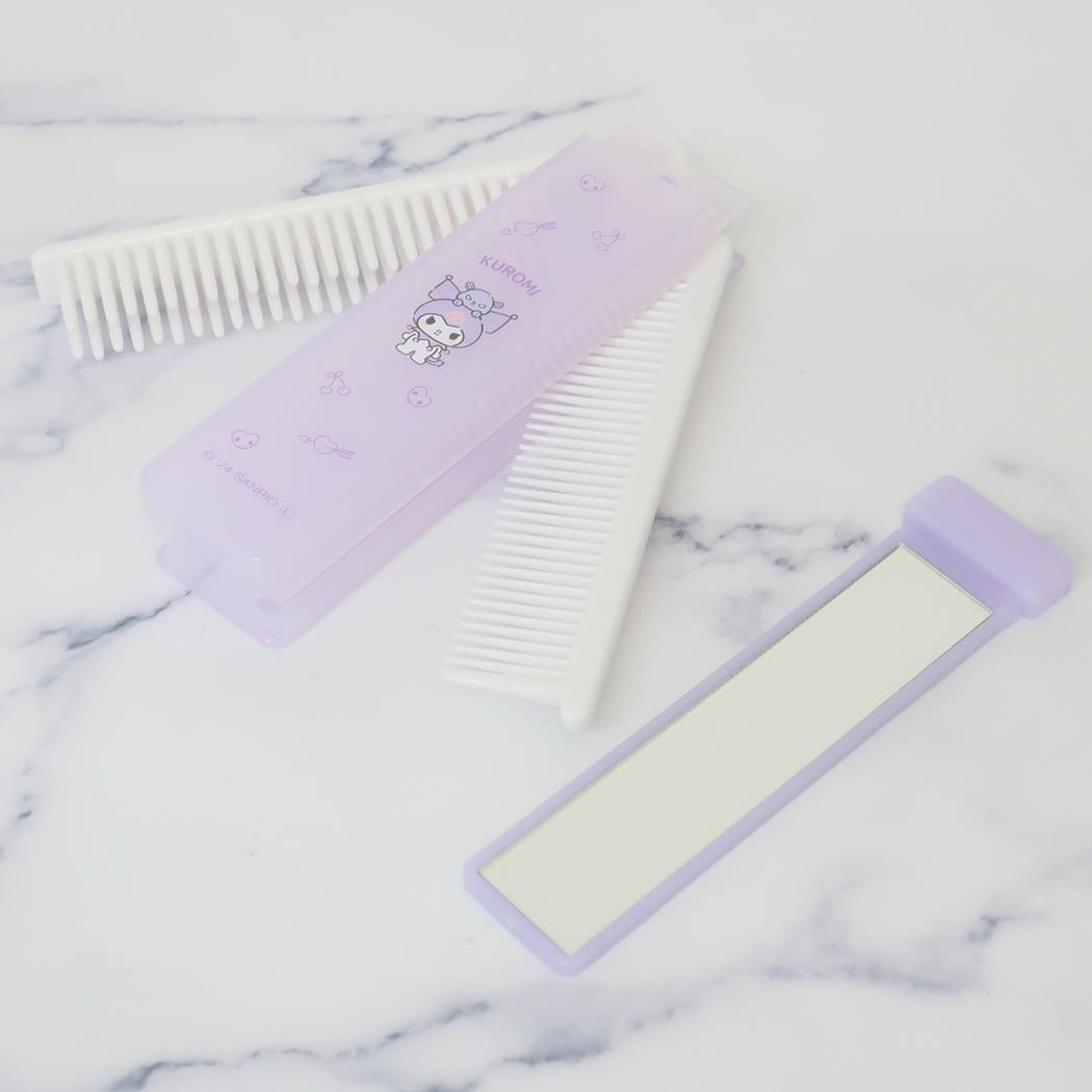 折りたたみブラシ＆コーム ヘアブラシ クロミ サンリオ カミオジャパン プレゼント メール便可