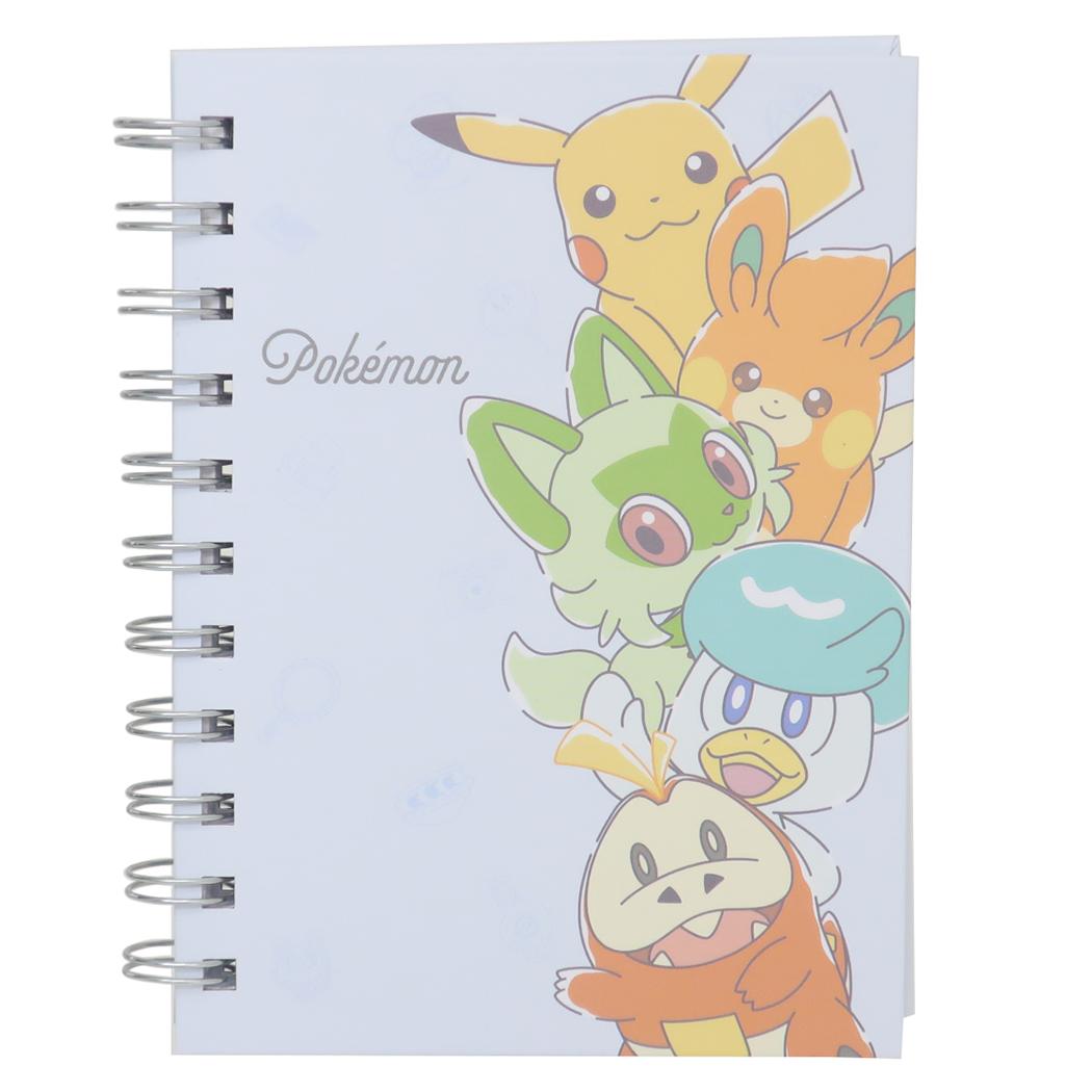 A6Wリングノート リングノート ポケットモンスター HAPPY HAPPY DAY！ ポケモン カミオジャパン 新学期準備文具 メール便可