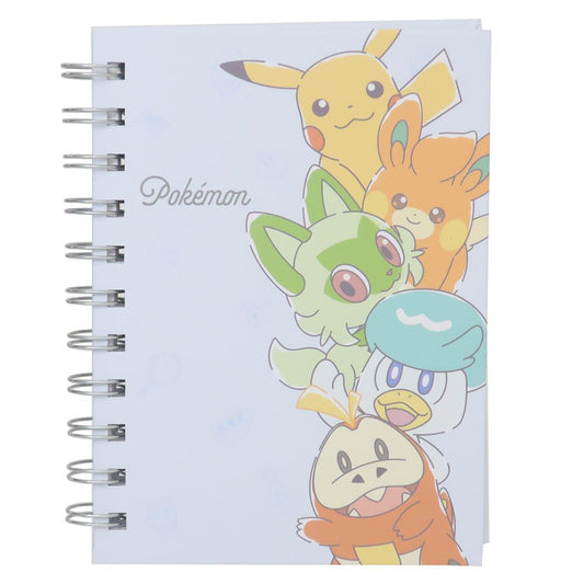 A6Wリングノート リングノート ポケットモンスター HAPPY HAPPY DAY！ ポケモン カミオジャパン 新学期準備文具 メール便可