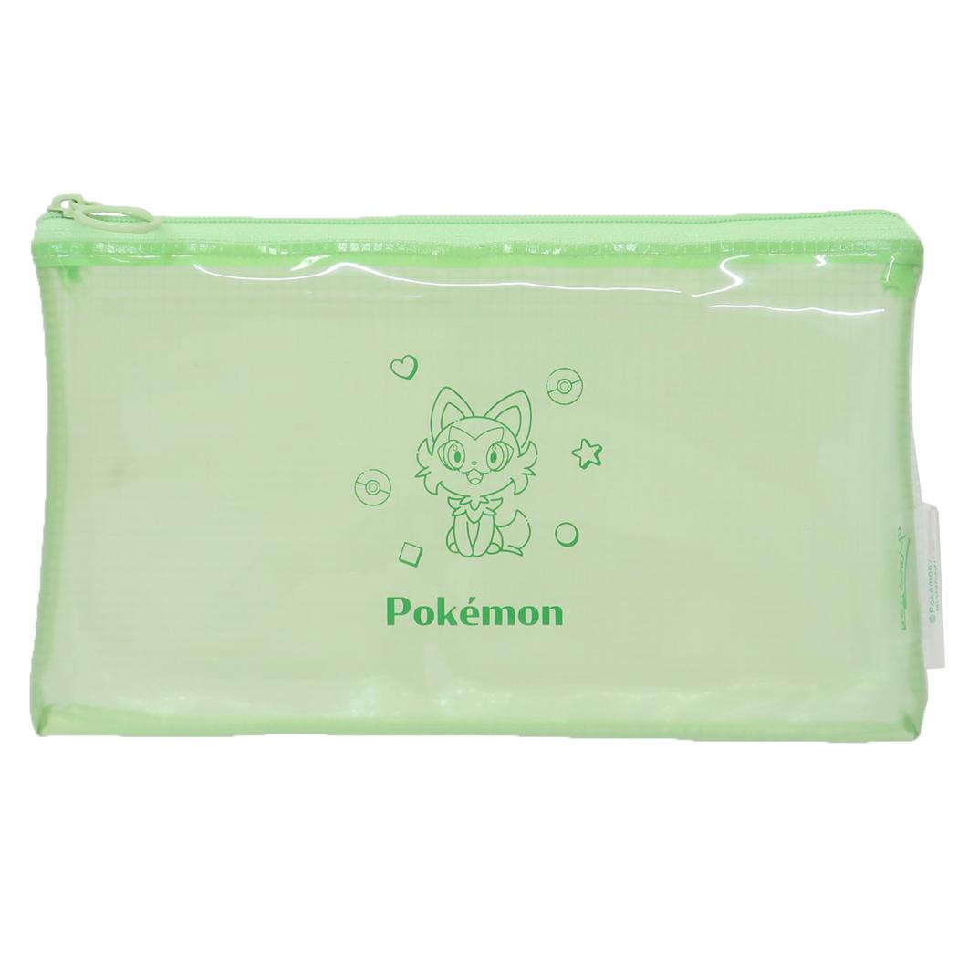 ポケットモンスター ペンポーチ クリアフラットマルチケース ニャオハ ポケモン カミオジャパン 筆箱 新学期準備文具 キャラクター グッズ メール便可 シネマコレクション