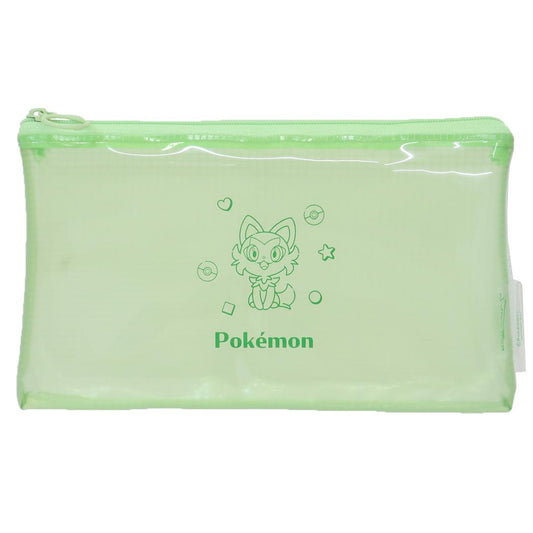 ポケットモンスター ペンポーチ クリアフラットマルチケース ニャオハ ポケモン カミオジャパン 筆箱 新学期準備文具 キャラクター グッズ メール便可 シネマコレクション