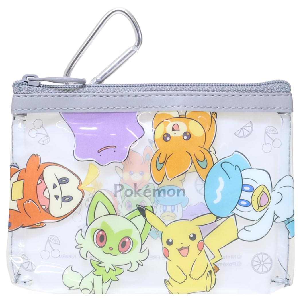 ポケットモンスター クリアポーチ カラビナ付きミニポーチ ポケモンの輪 ポケモン カミオジャパン 小物入れ キャラクター グッズ メール便可 シネマコレクション