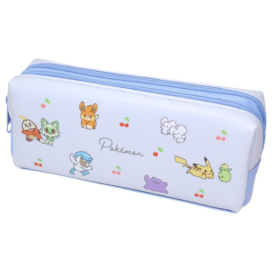 ポケットモンスター ペンポーチ ツインファスナーマルチケース チェリーチラシ ポケモン カミオジャパン 筆箱 新学期準備文具 大容量 かわいい キャラクター グッズ シネマコレクション