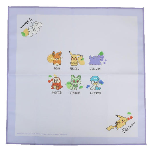 ポケットモンスター お弁当箱ナフキン ランチクロス フルーツいっぱい ポケモン カミオジャパン 新学期準備 キャラクター グッズ メール便可 シネマコレクション