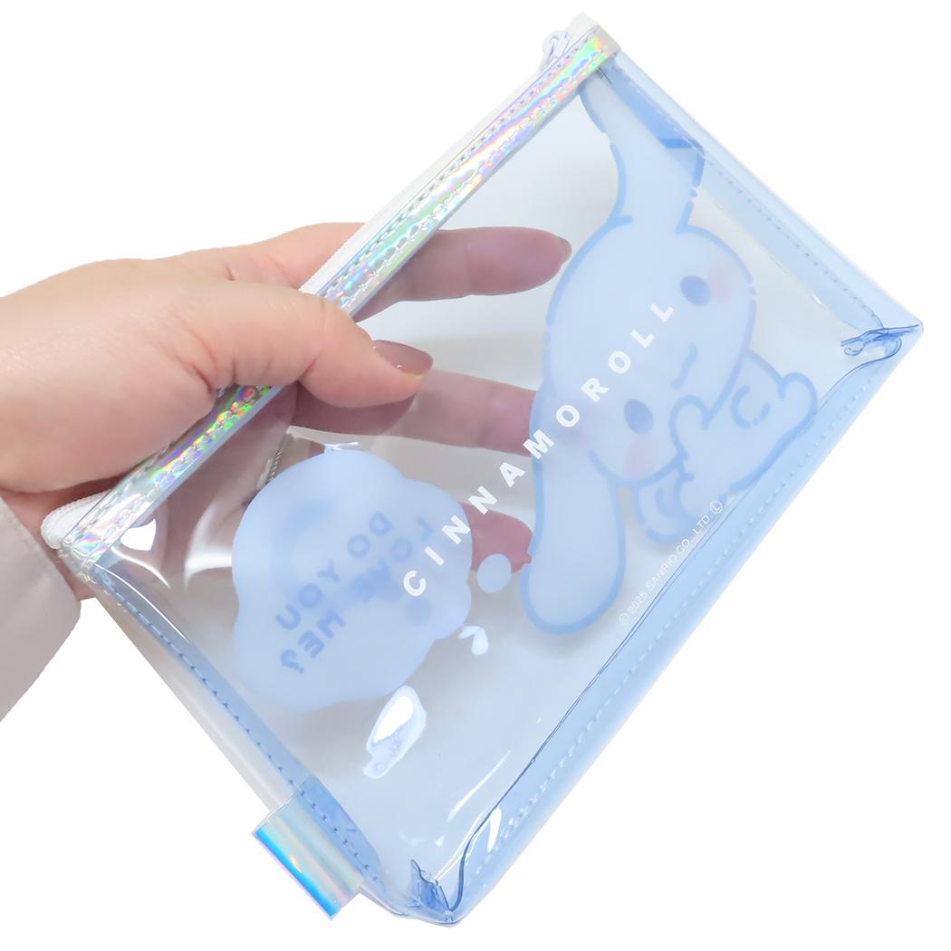 シナモロール ペンポーチ クリアフラットペンケース サンリオ カミオジャパン 新学期準備文具 キャラクター グッズ シネマコレクション
