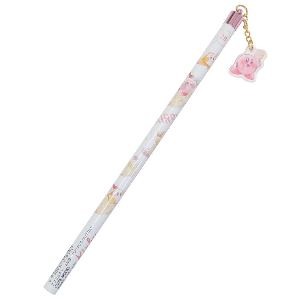 星のカービィ 鉛筆 アクリルチャーム鉛筆2B PUPUPU RAINY DAY カミオジャパン 新学期準備文具 キャラクター グッズ メール便可 シネマコレクション