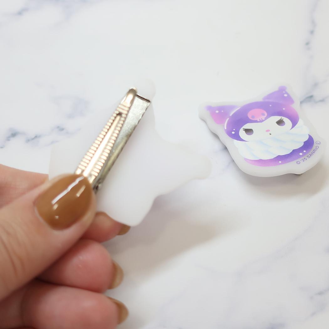 クロミ ヘアアクセ マットヘアクリップ サンリオ カミオジャパン 前髪クリップ 洗顔 メイク キャラクター グッズ メール便可 シネマコレクション