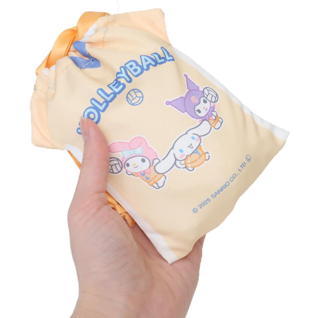 サンリオキャラクターズ 巾着袋 ユニフォーム巾着 きんちゃくポーチ バレーボール部 サンリオ部活 サンリオ カミオジャパン 小物入れ キャラクター グッズ メール便可 シネマコレクション