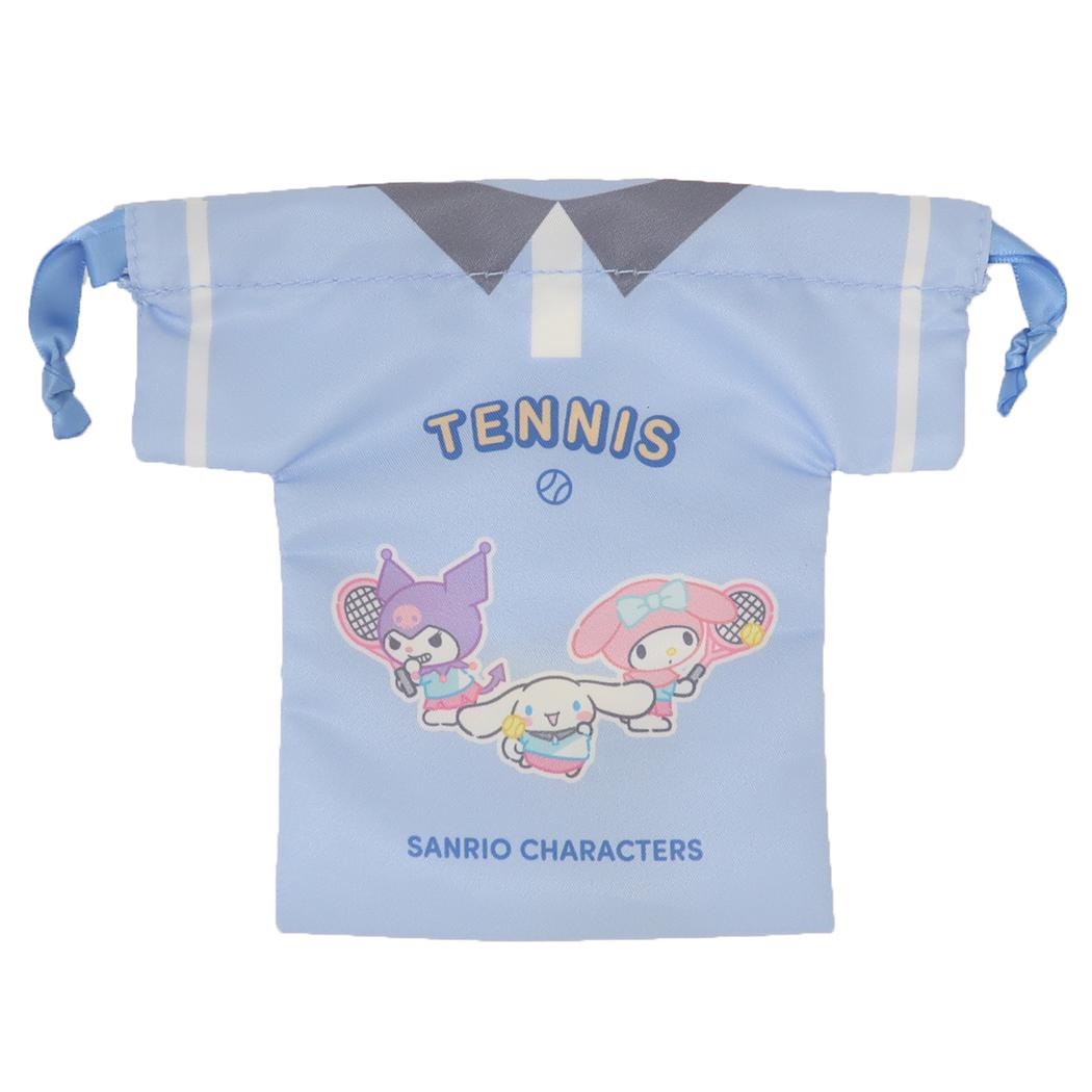 サンリオキャラクターズ 巾着袋 ユニフォーム巾着 きんちゃくポーチ テニス部 サンリオ部活 サンリオ カミオジャパン 小物入れ キャラクター グッズ メール便可 シネマコレクション