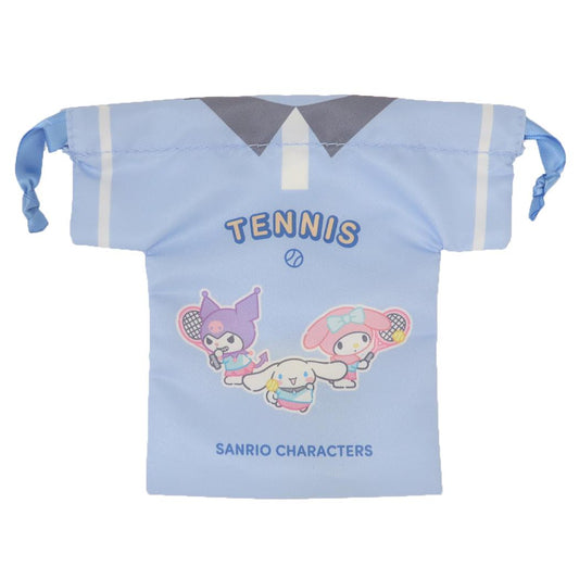 サンリオキャラクターズ 巾着袋 ユニフォーム巾着 きんちゃくポーチ テニス部 サンリオ部活 サンリオ カミオジャパン 小物入れ キャラクター グッズ メール便可 シネマコレクション