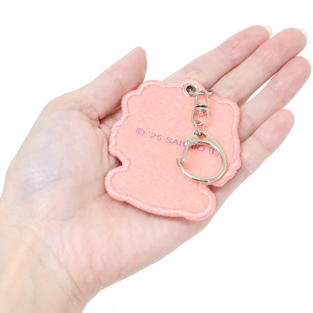 ハローキティ キーリング さがらキーホルダー MOFUMOFU サンリオ カミオジャパン サガラ刺繍 キャラクター グッズ メール便可 シネマコレクション
