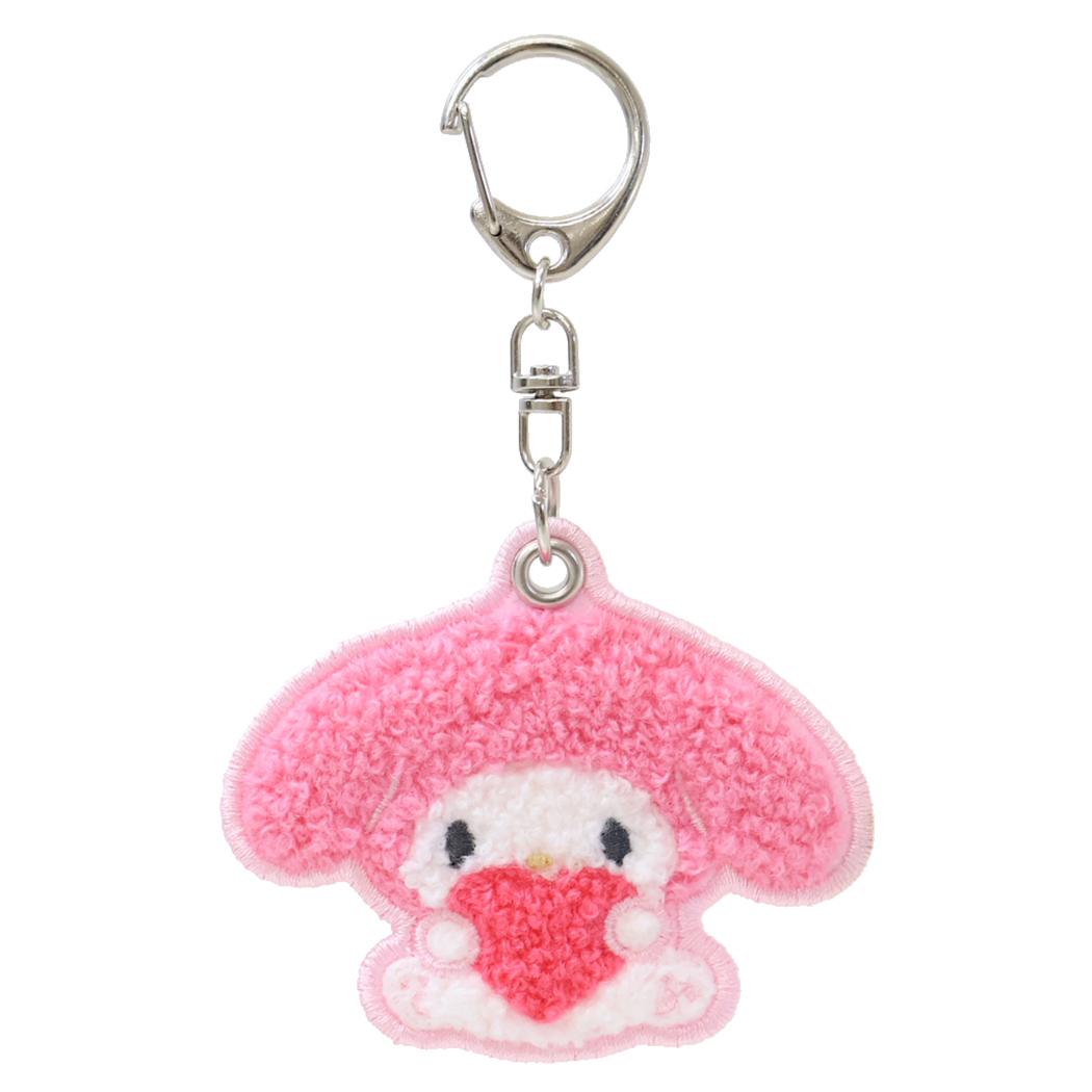 マイメロディ キーリング さがらキーホルダー MOFUMOFU サンリオ カミオジャパン サガラ刺繍 キャラクター グッズ メール便可 シネマコレクション