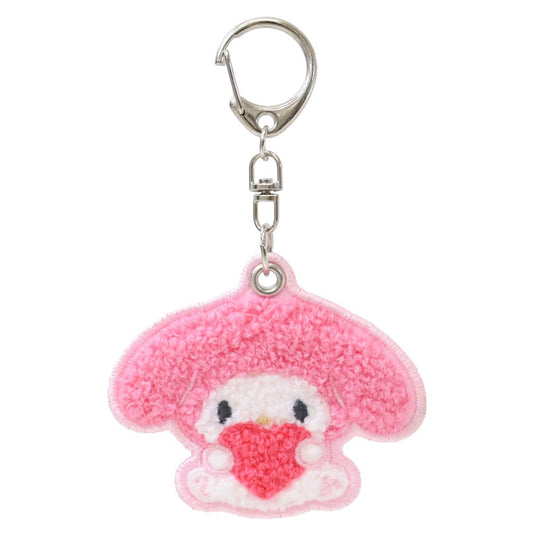 マイメロディ キーリング さがらキーホルダー MOFUMOFU サンリオ カミオジャパン サガラ刺繍 キャラクター グッズ メール便可 シネマコレクション