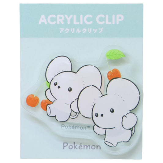 ポケットモンスター クリップ ダイカットアクリルクリップ ワッカネズミ ポケモン カミオジャパン 事務用品 キャラクター グッズ メール便可 シネマコレクション
